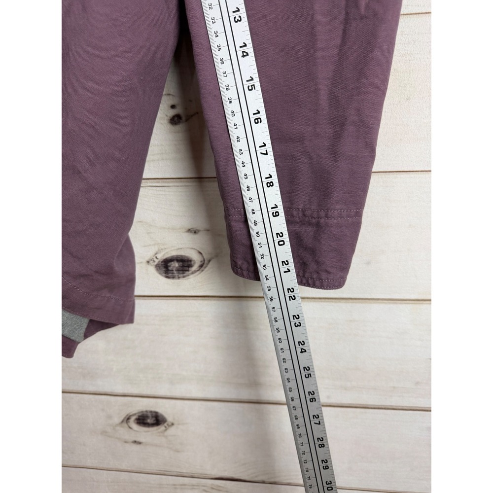 LL Bean Adirondack Coat Women XL Purple Barn Corduroy Collar Canvas Outdoor - Picture 12 of 12